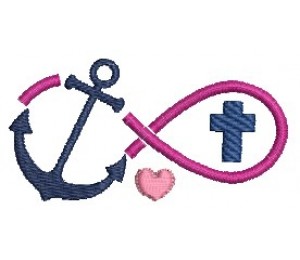 Stickdatei - Kreuz Wasser Fisch